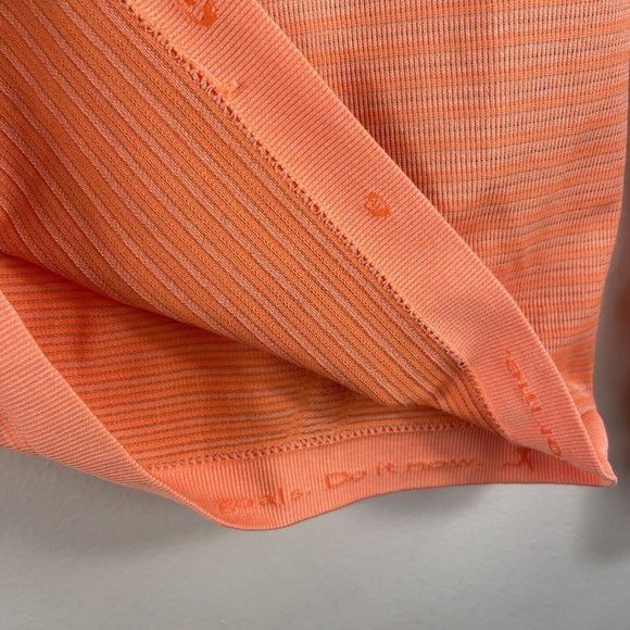 Lululemon Size 6 Swiftly Tech Long Sleeve Top Regular‎ Length Orange - Picture 7 of 13